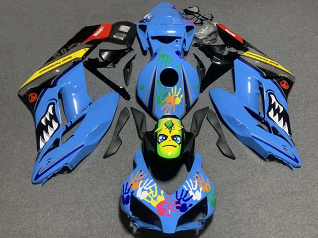 2004-2005 Blue Yellow Black Red Shark Honda CBR1000RR Motorcycle Fairing UK