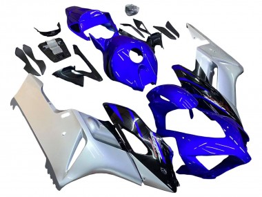 Buy 2004-2005 Silver Blue Glossy Black Honda CBR1000RR Motorcycle Fairings UK