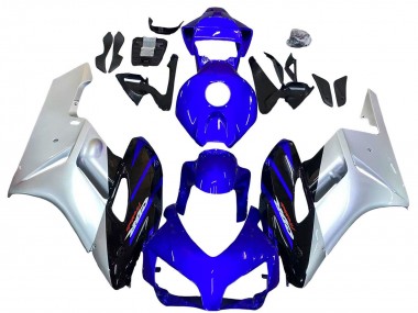 Buy 2004-2005 Silver Blue Glossy Black Honda CBR1000RR Motorcycle Fairings UK