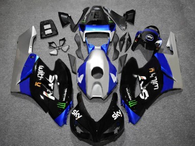 Buy 2004-2005 Silver Blue Glossy Black Green Monster Sky Honda CBR1000RR Motorcycle Fairings UK
