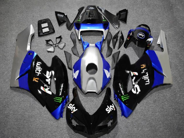 2004-2005 Silver Blue Glossy Black Green Monster Sky Honda CBR1000RR Motorcycle Fairings UK