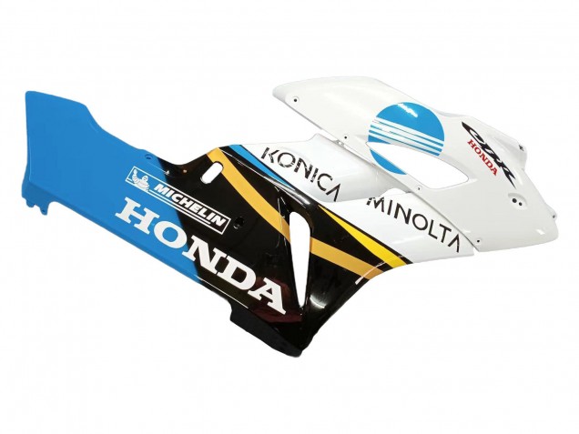 2004-2005 White Light Blue Yellow Black Konica Minolta Honda CBR1000RR Motorcycle Fairings UK