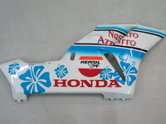 2004-2005 White Blue Snow Nastro Azzurro 46 Honda CBR1000RR Motorcycle Fairings UK
