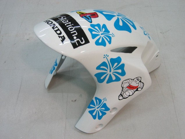 2004-2005 White Blue Snow Nastro Azzurro 46 Honda CBR1000RR Motorcycle Fairings UK