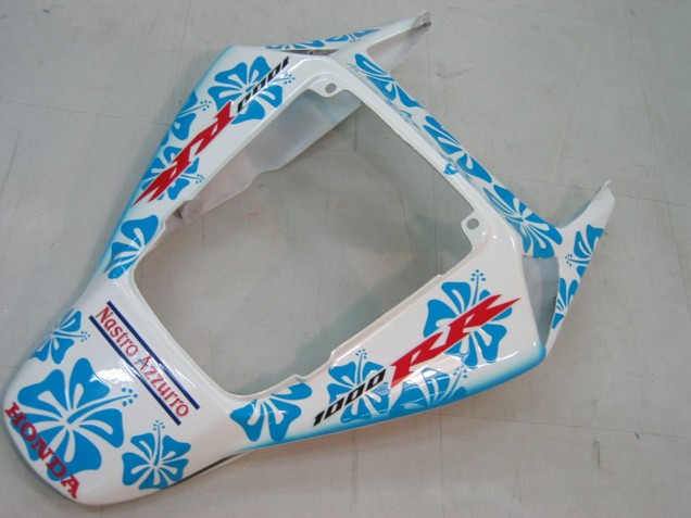 2004-2005 White Blue Snow Nastro Azzurro 46 Honda CBR1000RR Motorcycle Fairings UK