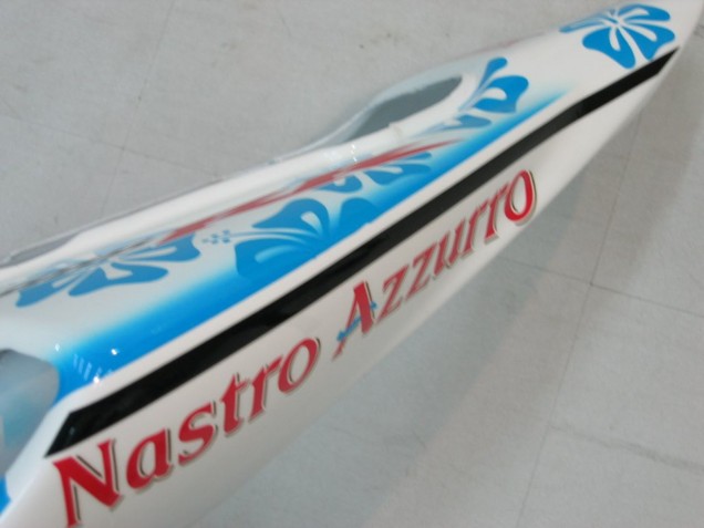 2004-2005 White Blue Snow Nastro Azzurro 46 Honda CBR1000RR Motorcycle Fairings UK