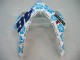 2004-2005 White Blue Snow Nastro Azzurro 46 Honda CBR1000RR Motorcycle Fairings UK
