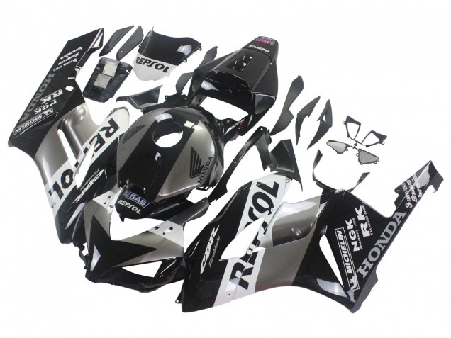 2004-2005 Silver White Glossy Black Repsol Honda CBR1000RR Motorcycle Fairing Kits UK