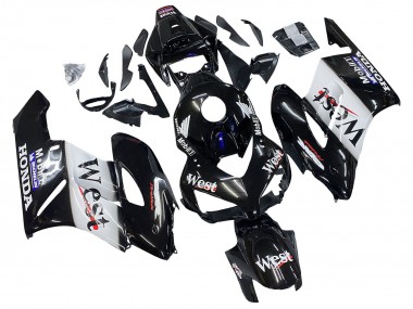 Buy 2004-2005 Glossy Black White West Honda CBR1000RR Motorcycle Fairings UK