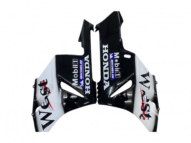 2004-2005 Glossy Black White West Honda CBR1000RR Motorcycle Fairings UK