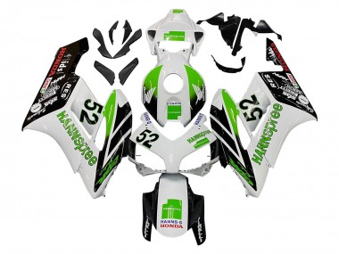 Buy 2004-2005 White Green Glossy Black Hannspree 52 Honda CBR1000RR Motorcycle Fairings UK