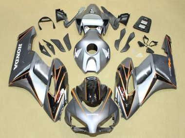 Buy 2004-2005 Silver Orange Glossy Black Stripe Honda CBR1000RR Motorcycle Fairings UK