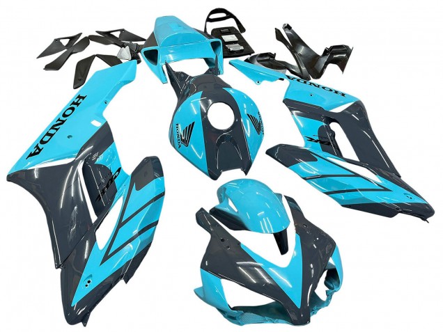 2004-2005 Light Blue Glossy Black Honda CBR1000RR Motorcycle Fairings UK
