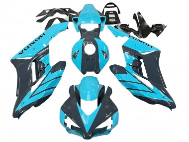 Buy 2004-2005 Light Blue Glossy Black Honda CBR1000RR Motorcycle Fairings UK