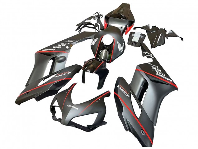 2004-2005 Glossy Black Glossy Grey Red Stripe Honda CBR1000RR Motorcycle Fairings UK