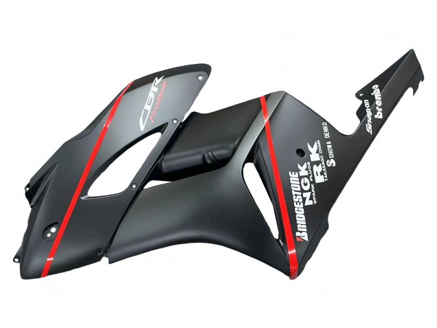 2004-2005 Glossy Black Glossy Grey Red Stripe Honda CBR1000RR Motorcycle Fairings UK