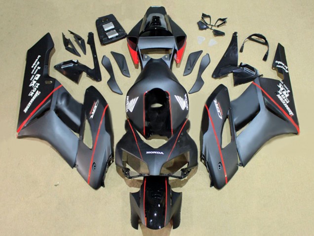 2004-2005 Glossy Black Glossy Grey Red Stripe Honda CBR1000RR Motorcycle Fairings UK