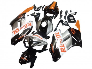 Buy 2004-2005 Orange Silver Glossy Black Repsol Honda CBR1000RR Motorcycle Fairings UK