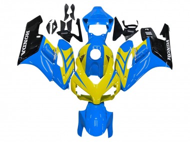 Buy 2004-2005 Blue Yellow Glossy Black Honda CBR1000RR Motorcycle Fairings UK