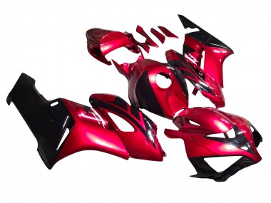 Buy 2004-2005 Red Glossy Black Stripe Honda CBR1000RR Motorcycle Fairings UK