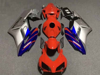 Buy 2004-2005 Silver Blue Red Stripe Honda CBR1000RR Motorcycle Fairings UK