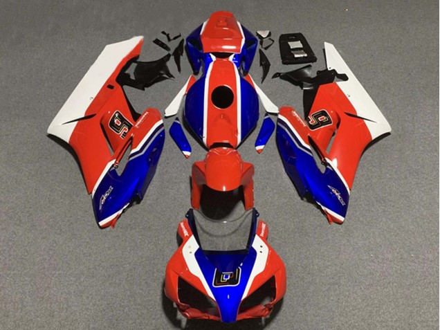 2004-2005 White Red Blue 6 Honda CBR1000RR Motorcycle Fairings UK