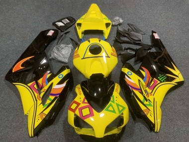 Buy 2004-2005 Yellow Glossy Black Orange Honda CBR1000RR Motorcycle Fairings UK