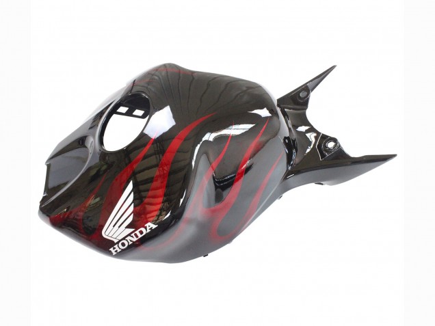2006-2007 Glossy Black Red Flame Honda CBR1000RR Motorcycle Fairing UK