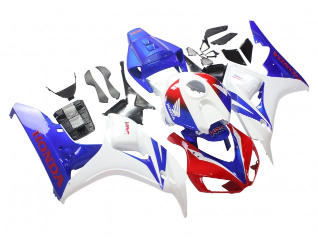 2006-2007 White Red Blue HRC Honda CBR1000RR Motorcycle Fairing UK