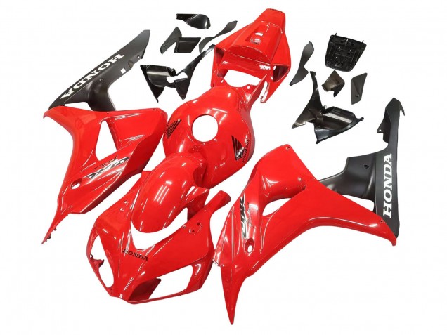 2006-2007 Red Matte Black Honda CBR1000RR Motorcycle Fairings UK