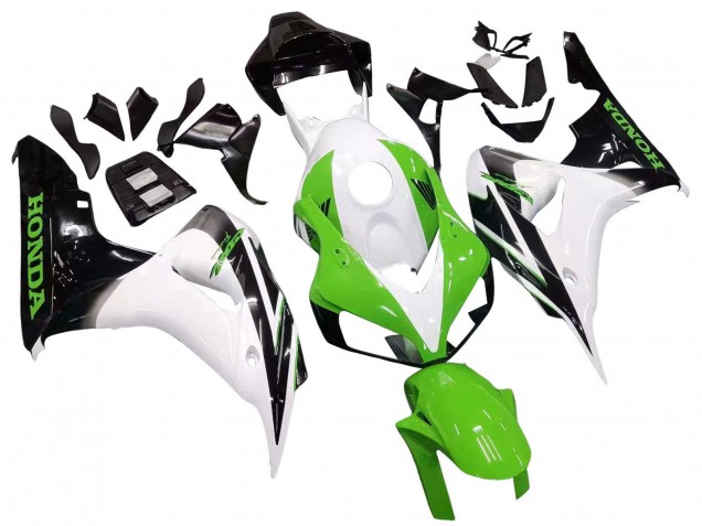 2006-2007 White Green Glossy Black Honda CBR1000RR Motorcycle Fairing UK