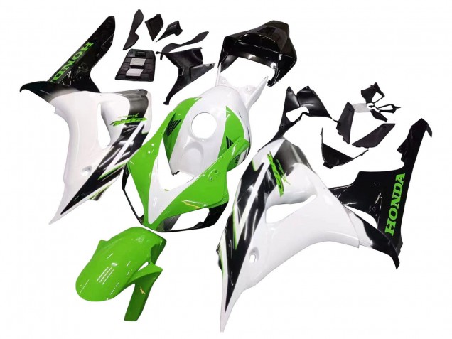 2006-2007 White Green Glossy Black Honda CBR1000RR Motorcycle Fairing UK