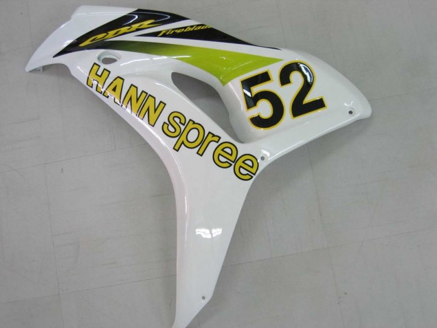 2006-2007 White Green Glossy Black Hannspree 52 Honda CBR1000RR Motorcycle Fairings UK