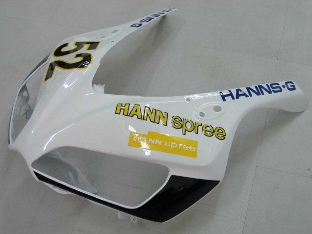 2006-2007 White Green Glossy Black Hannspree 52 Honda CBR1000RR Motorcycle Fairings UK