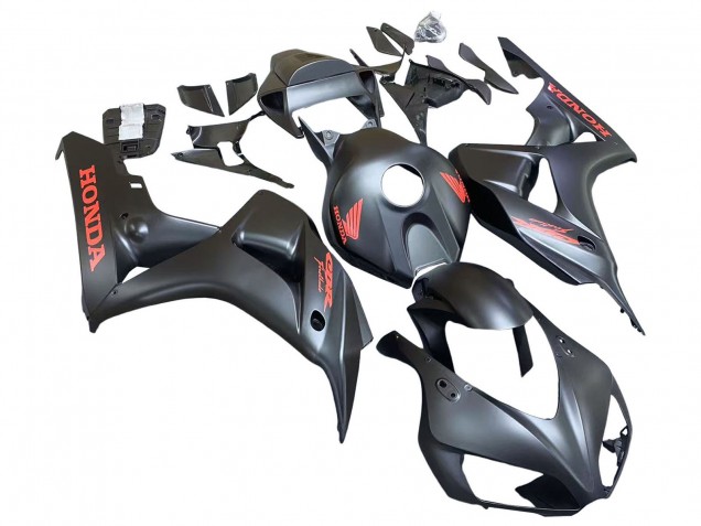 2006-2007 Matte Black Red Decals Honda CBR1000RR Motorcycle Fairings UK