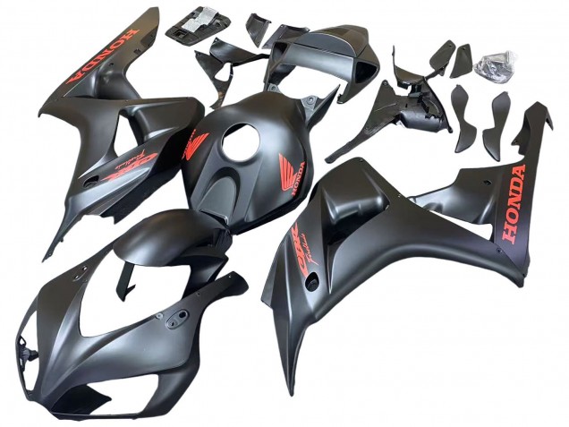 2006-2007 Matte Black Red Decals Honda CBR1000RR Motorcycle Fairings UK
