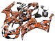 2006-2007 Black Orange Silver Camouflage Honda CBR1000RR Motorcycle Fairings UK