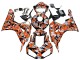 2006-2007 Black Orange Silver Camouflage Honda CBR1000RR Motorcycle Fairings UK