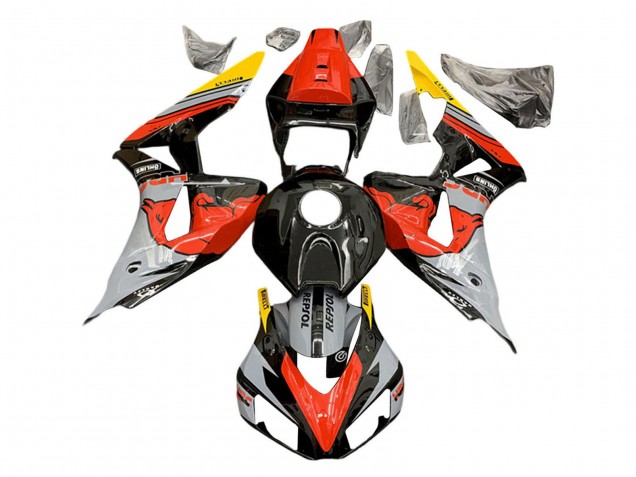 2006-2007 Nardo Grey Red Yellow Glossy Black Red Bull Repsol HRC Honda CBR1000RR Motorcycle Fairings UK