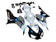 2006-2007 White Blue Glossy Black Honda CBR1000RR Motorcycle Fairing UK
