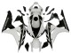 2006-2007 White Glossy Black Honda CBR1000RR Motorcycle Fairing Kits UK
