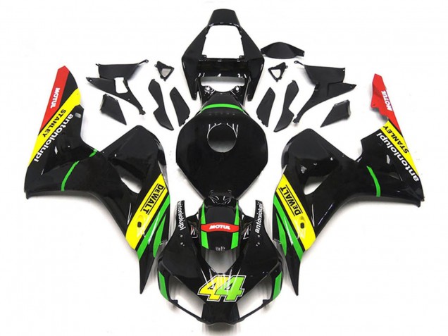 2006-2007 Glossy Black Yellow Green Red Motul 44 Honda CBR1000RR Motorcycle Fairings UK