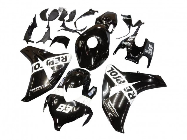 2008-2011 Glossy Black White Repsol 93 Honda CBR1000RR Motorcycle Fairings UK