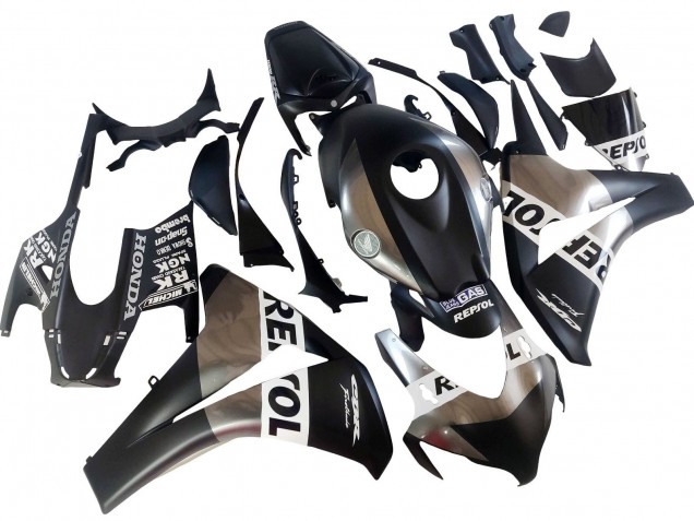 2008-2011 Silver Matte Black Repsol Honda CBR1000RR Motorcycle Fairings UK