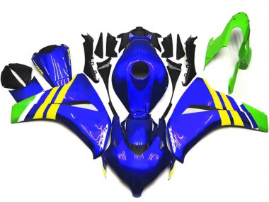 Buy 2008-2011 Blue Yellow White Green Honda CBR1000RR Motorcycle Fairings UK