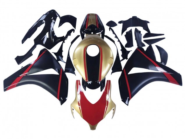 2008-2011 Gold Red Glossy Black Honda CBR1000RR Motorcycle Fairings UK