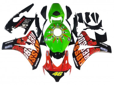 Buy 2008-2011 Green Orange Glossy Black Rossi Michelin 46 Honda CBR1000RR Motorcycle Fairings UK