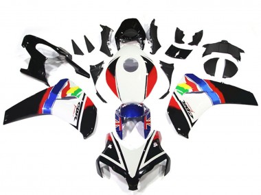 Buy 2008-2011 White Red Blue Glossy Black Star Honda CBR1000RR Motorcycle Fairings UK