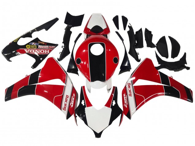 2008-2011 Red White Glossy Black Racing Honda CBR1000RR Motorcycle Fairings UK
