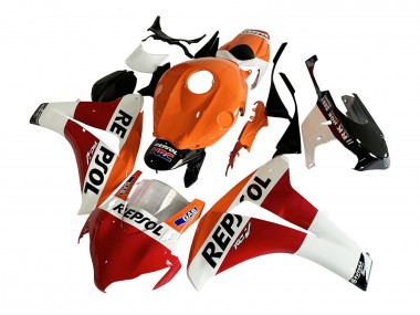 Buy 2008-2011 Orange White Red Glossy Black Repsol HRC Honda CBR1000RR Motorcycle Fairing UK